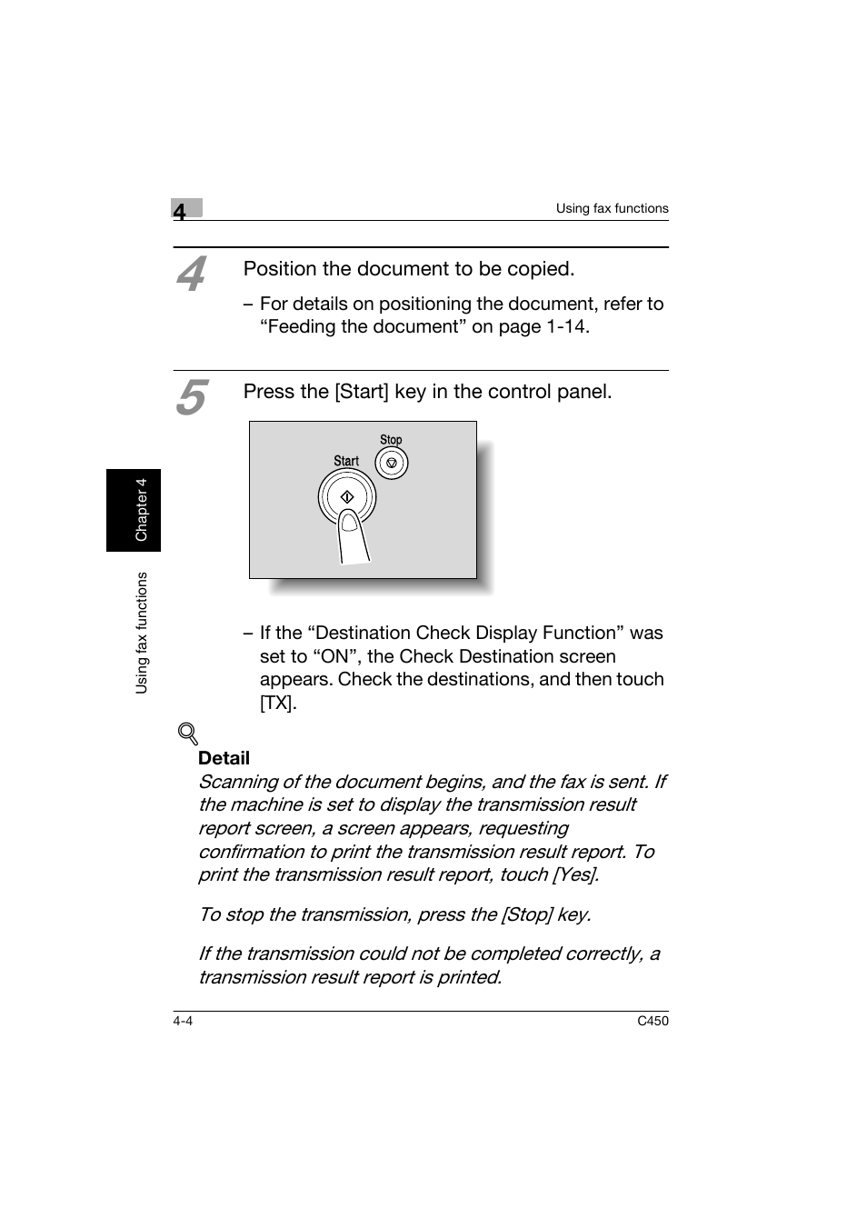 Konica Minolta BIZHUB C450 User Manual | Page 119 / 158