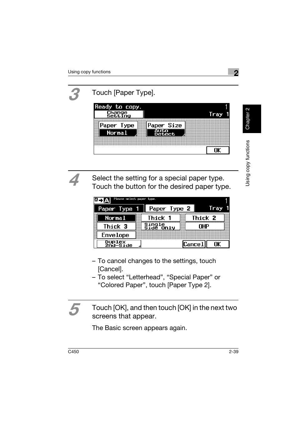 Konica Minolta BIZHUB C450 User Manual | Page 74 / 158