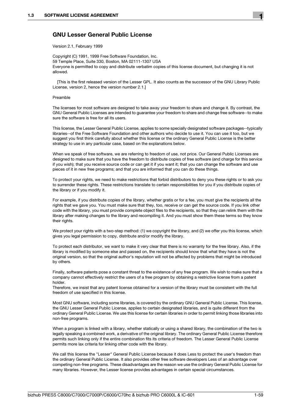 Konica Minolta bizhub PRESS C7000P User Manual | Page 60 / 138