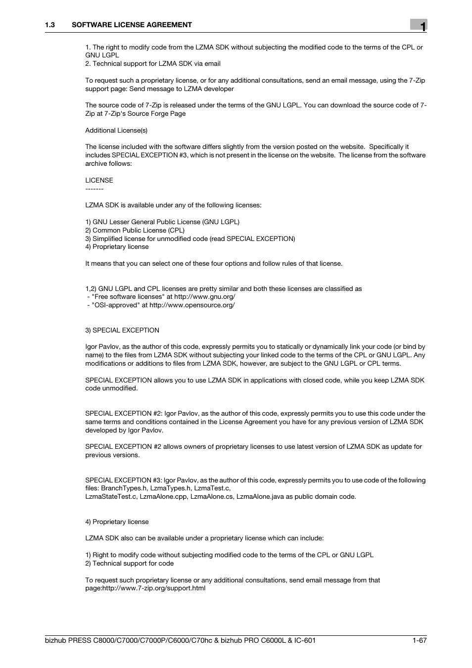 Konica Minolta bizhub PRESS C7000P User Manual | Page 68 / 138