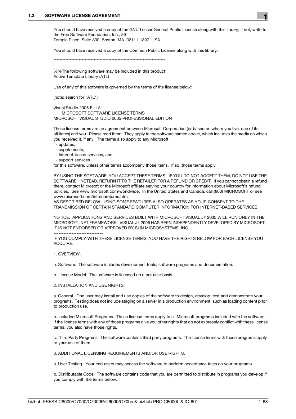 Konica Minolta bizhub PRESS C7000P User Manual | Page 69 / 138