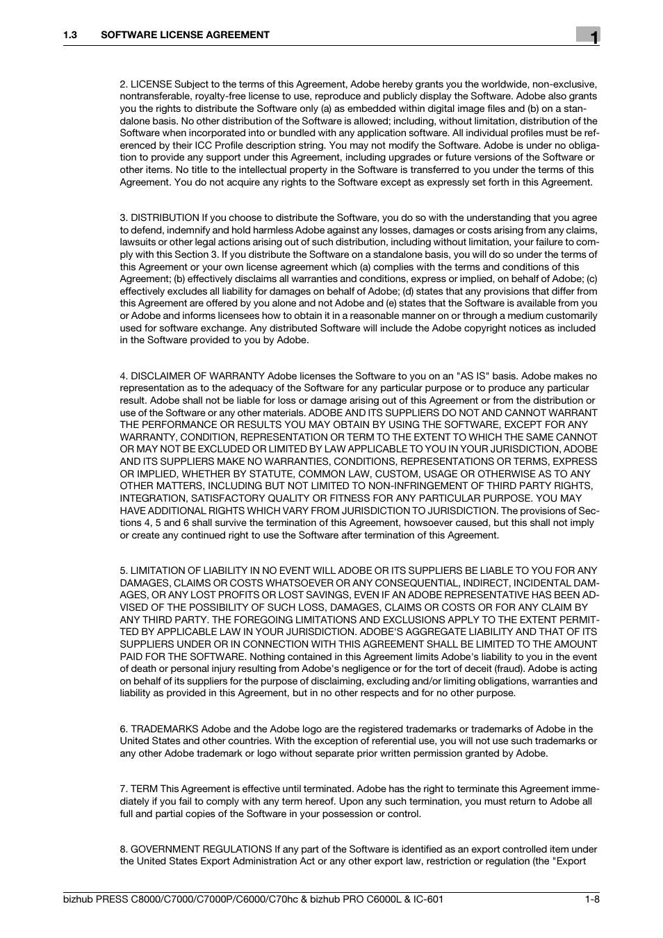 Konica Minolta bizhub PRESS C7000P User Manual | Page 9 / 138