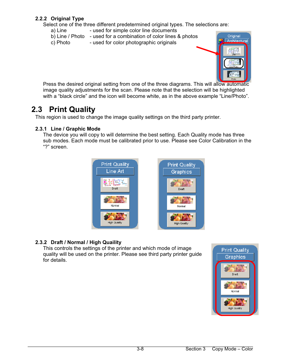 3 print quality | Konica Minolta KIP 600 Scanner User Manual | Page 75 / 151