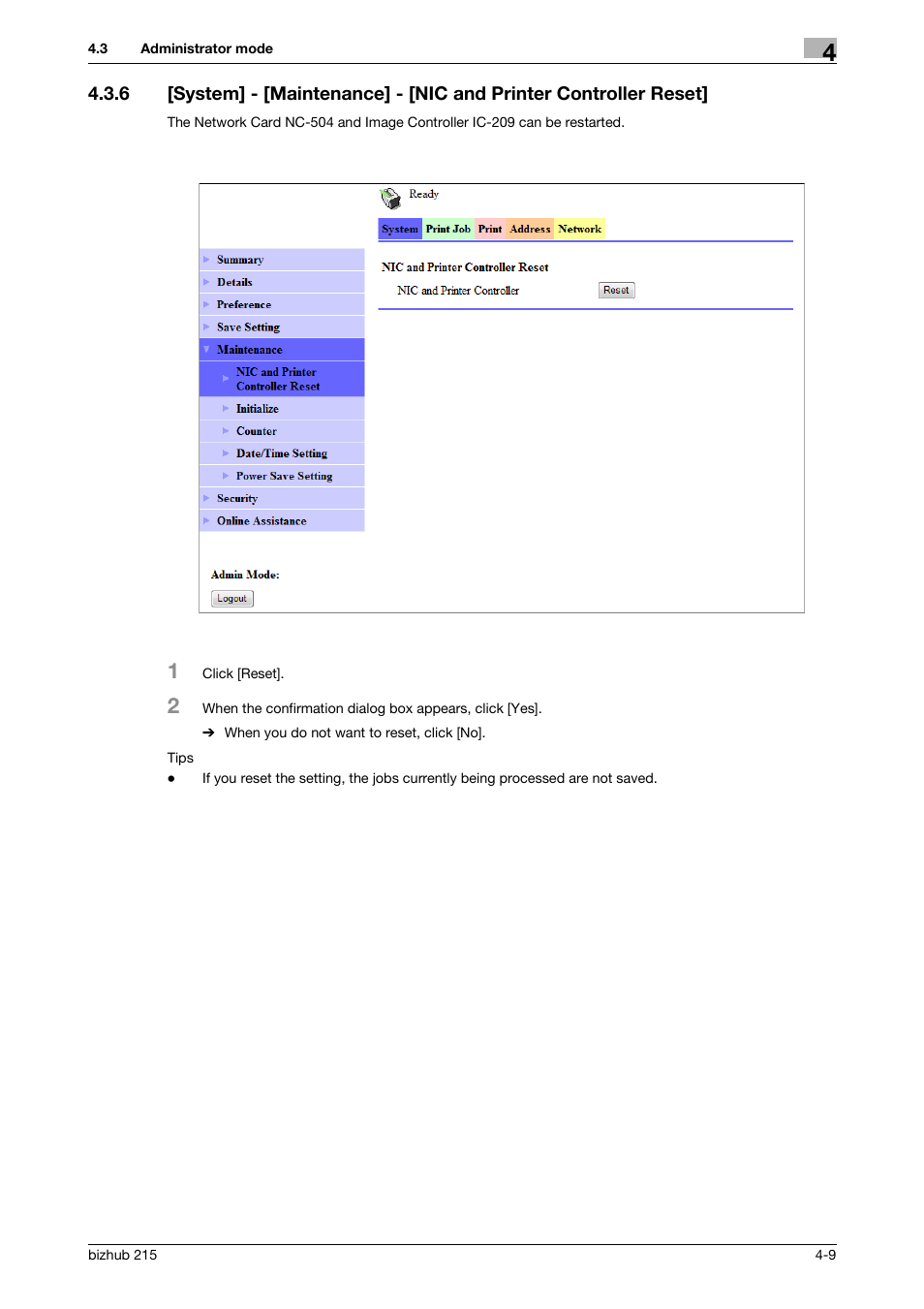 Konica Minolta Bizhub 215 User Manual | Page 49 / 93