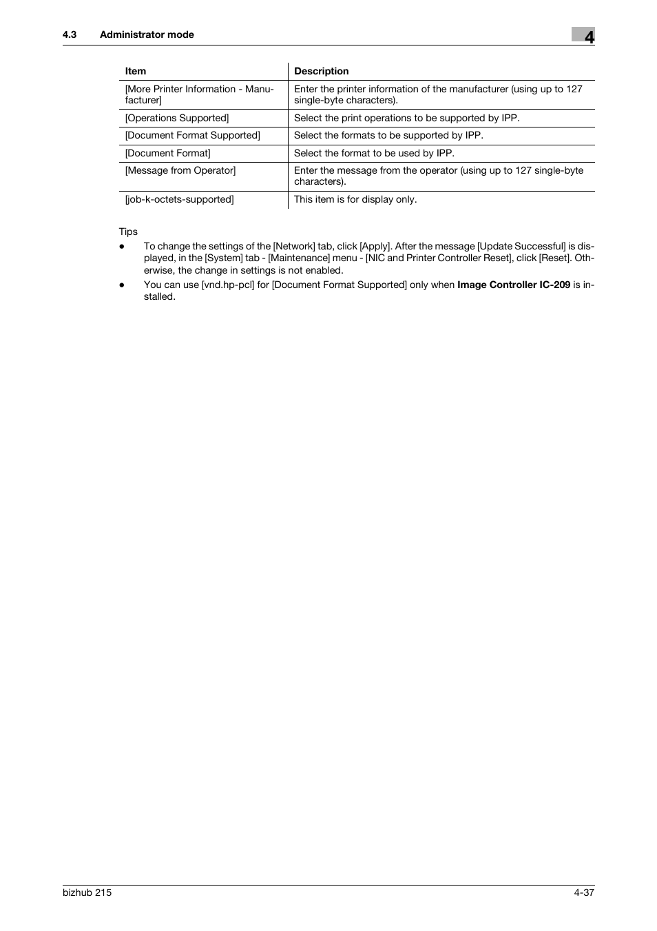 Konica Minolta Bizhub 215 User Manual | Page 77 / 93