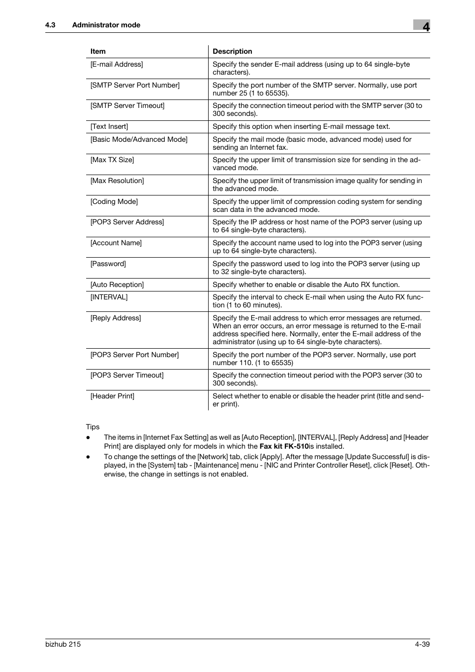Konica Minolta Bizhub 215 User Manual | Page 79 / 93