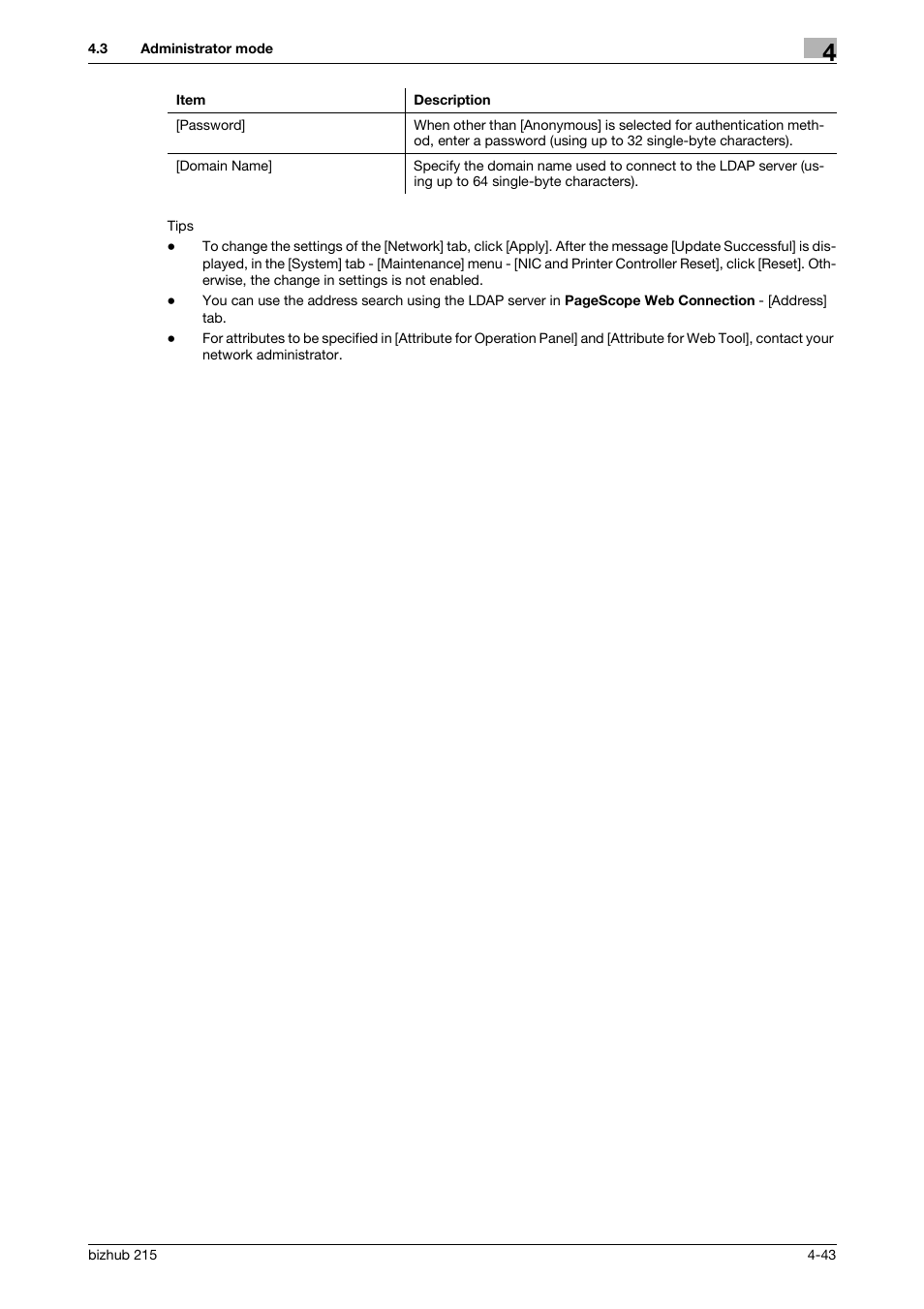 Konica Minolta Bizhub 215 User Manual | Page 83 / 93