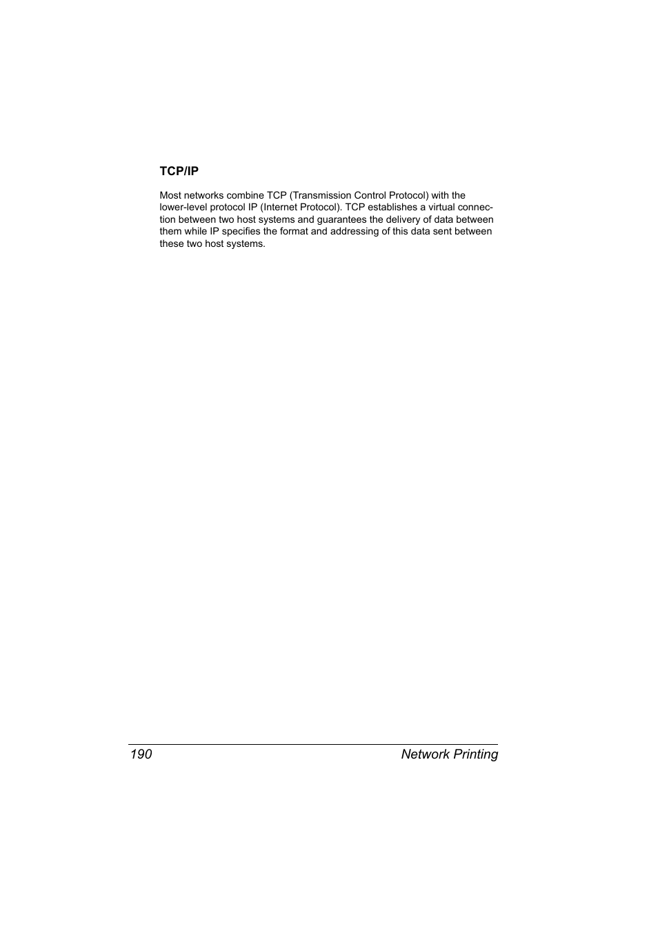 Tcp/ip, Tcp/ip 190 | Konica Minolta magicolor 4690MF User Manual | Page 206 / 312