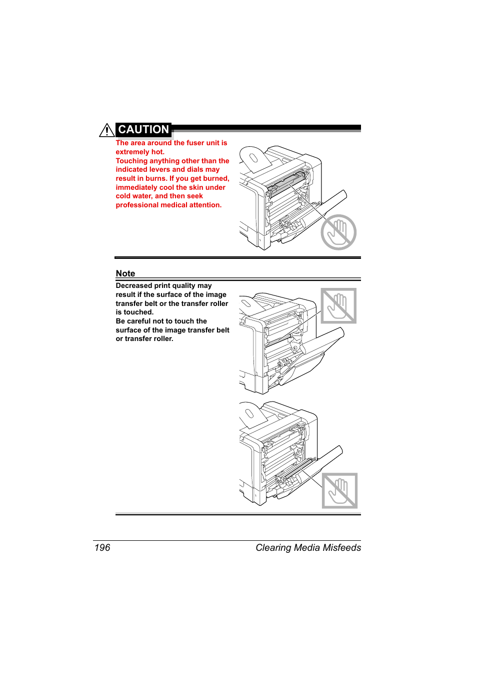Caution | Konica Minolta bizhub C31P User Manual | Page 210 / 282