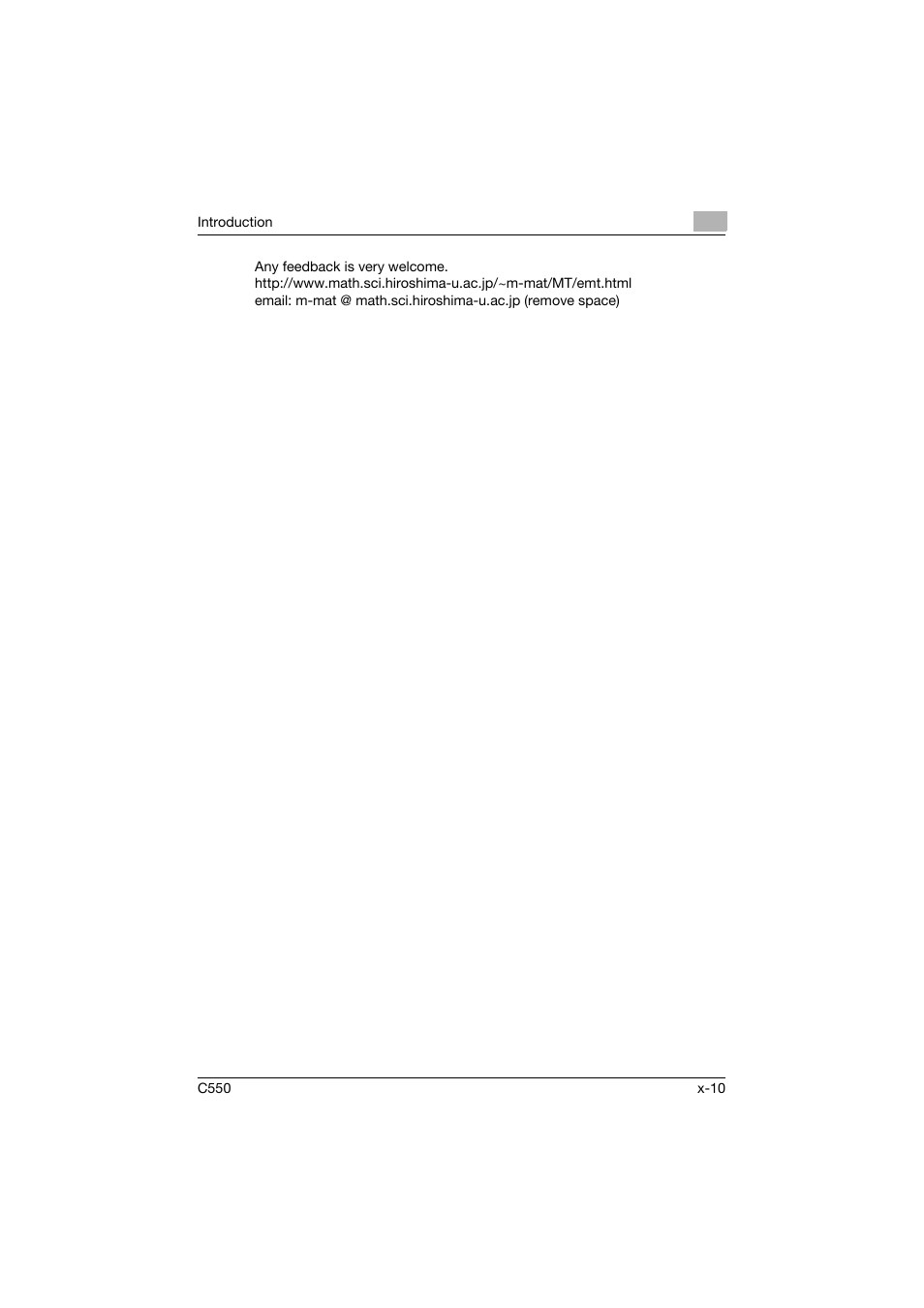 Konica Minolta bizhub C550 User Manual | Page 11 / 359