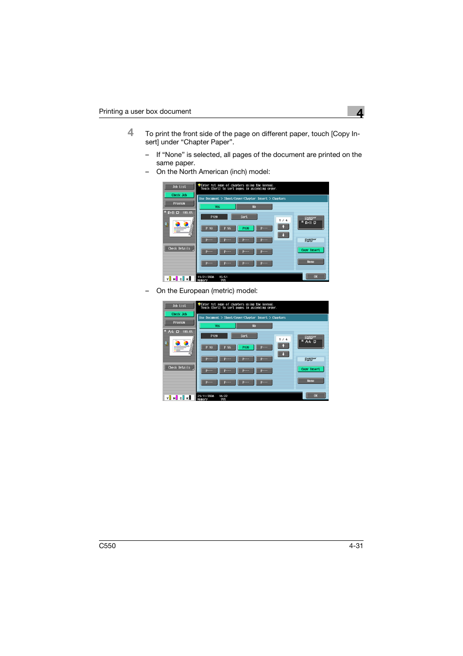 Konica Minolta bizhub C550 User Manual | Page 168 / 359