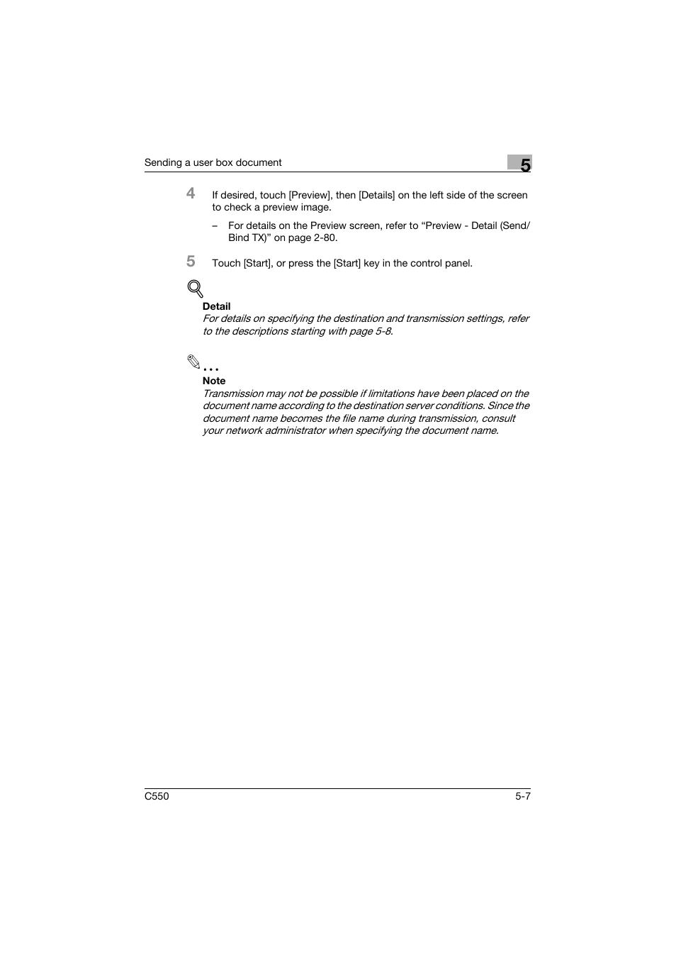 Konica Minolta bizhub C550 User Manual | Page 213 / 359
