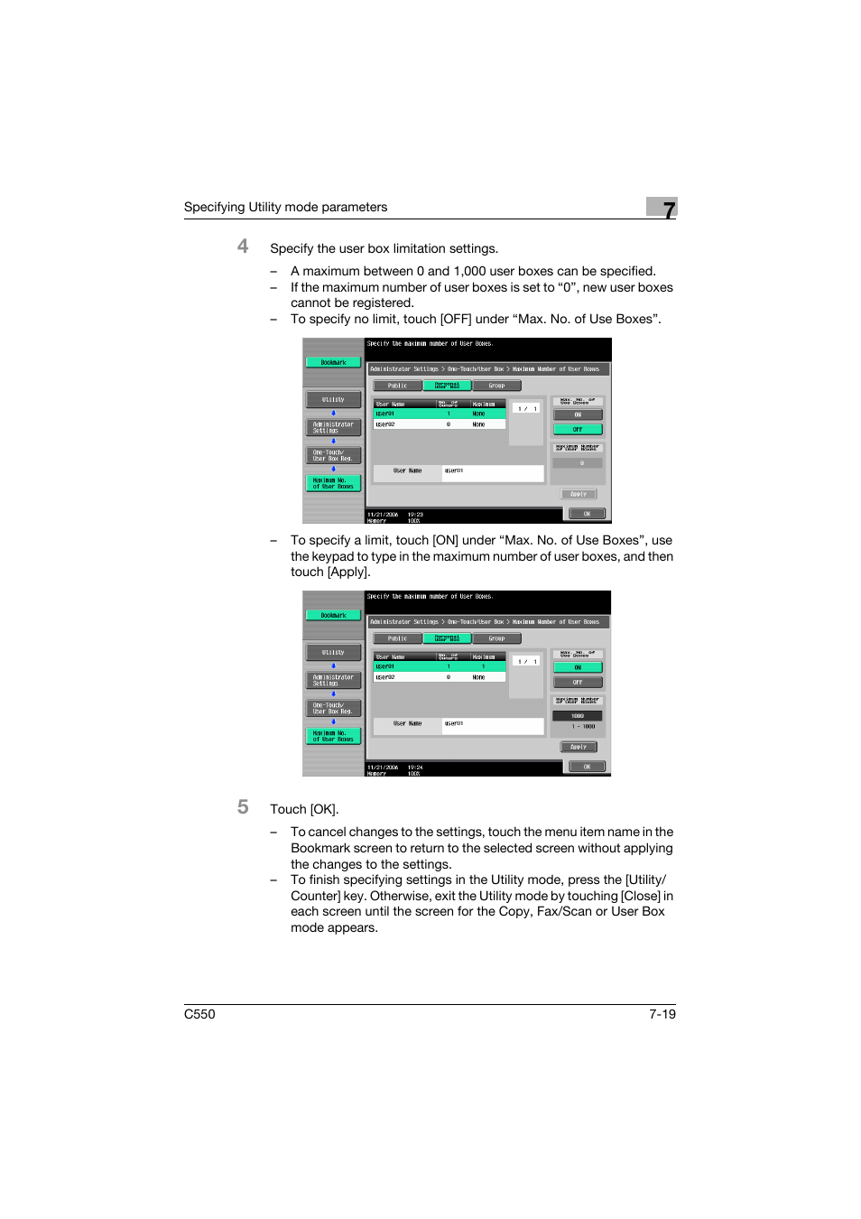Konica Minolta bizhub C550 User Manual | Page 316 / 359