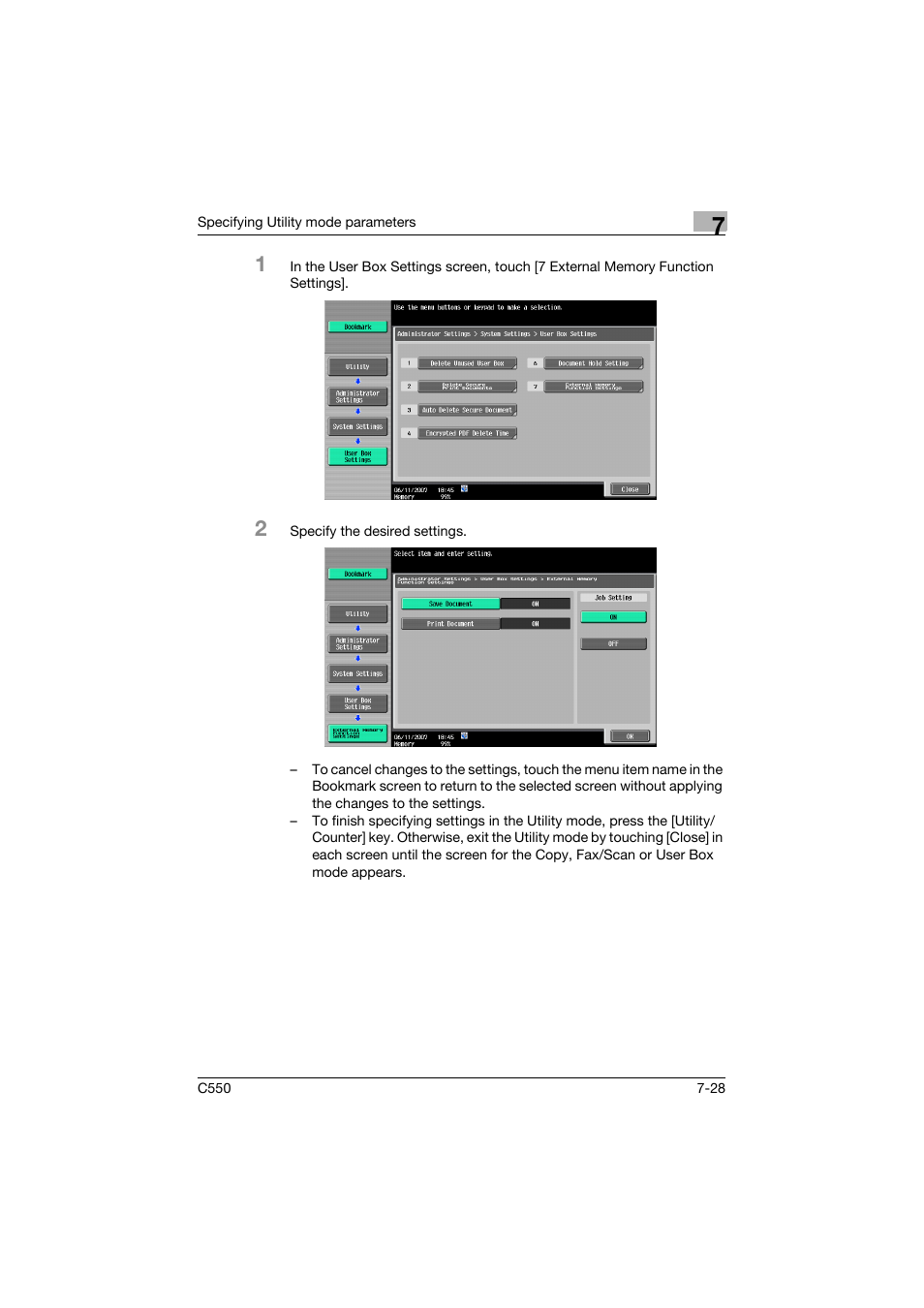 Konica Minolta bizhub C550 User Manual | Page 325 / 359