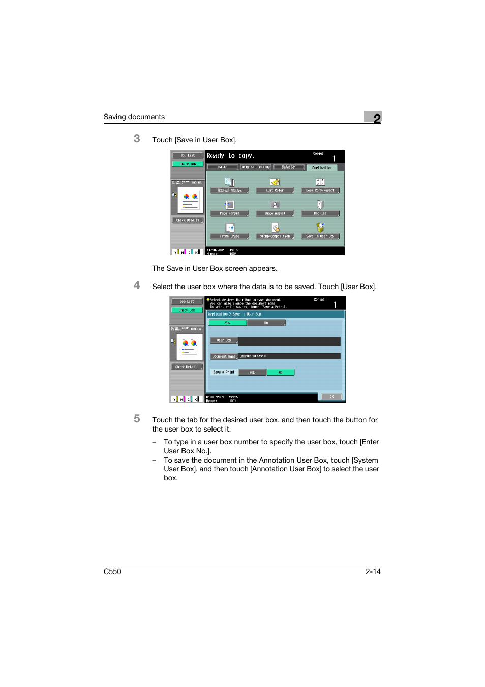 Konica Minolta bizhub C550 User Manual | Page 50 / 359