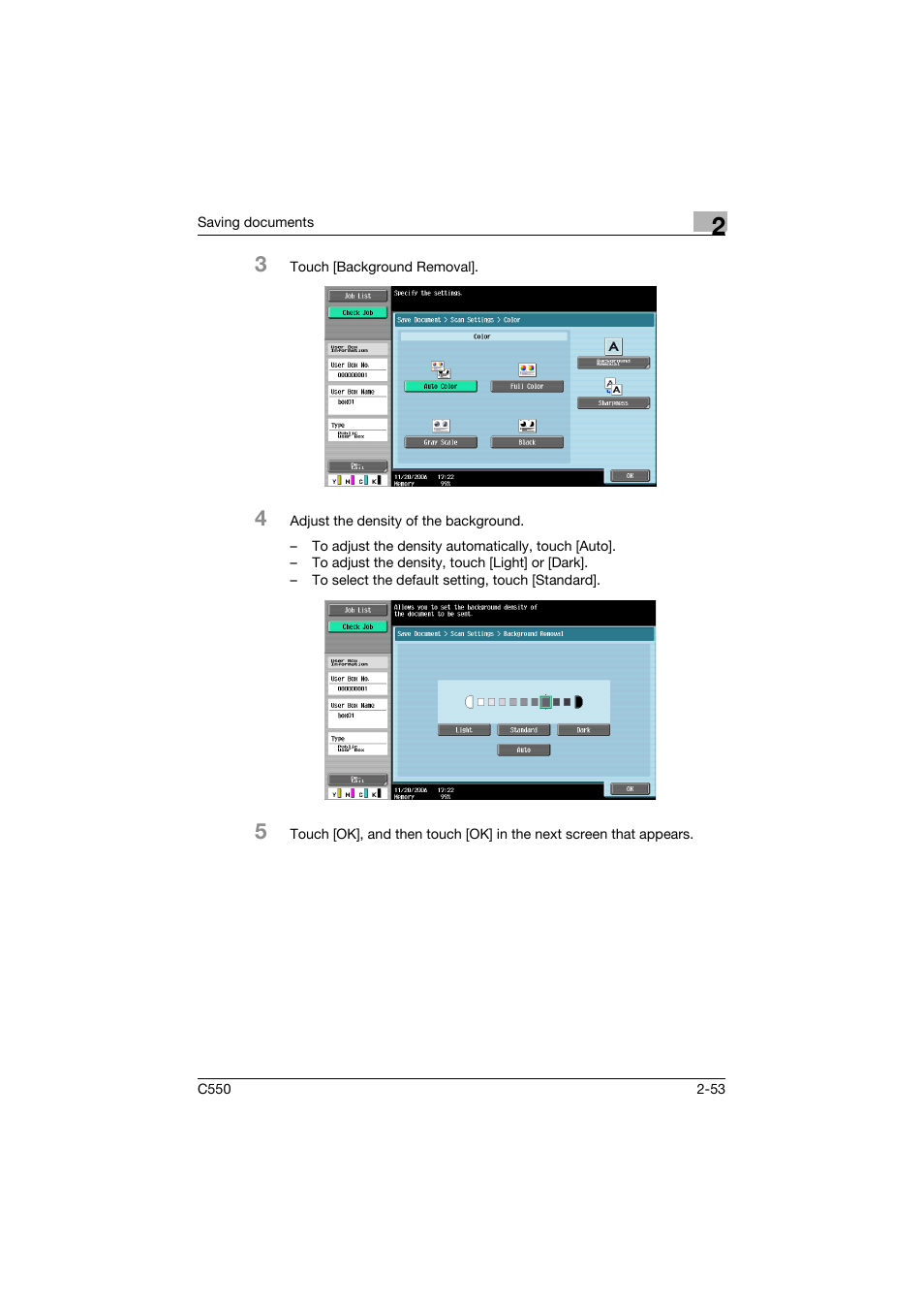 Konica Minolta bizhub C550 User Manual | Page 89 / 359