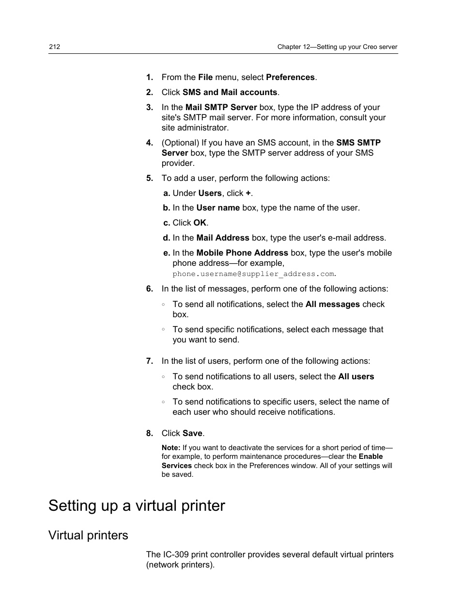 Setting up a virtual printer, Virtual printers | Konica Minolta bizhub PRESS C1060 User Manual | Page 222 / 270