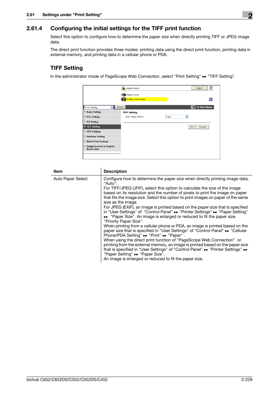 Tiff setting, P. 2-229 | Konica Minolta BIZHUB C652DS User Manual | Page 247 / 343
