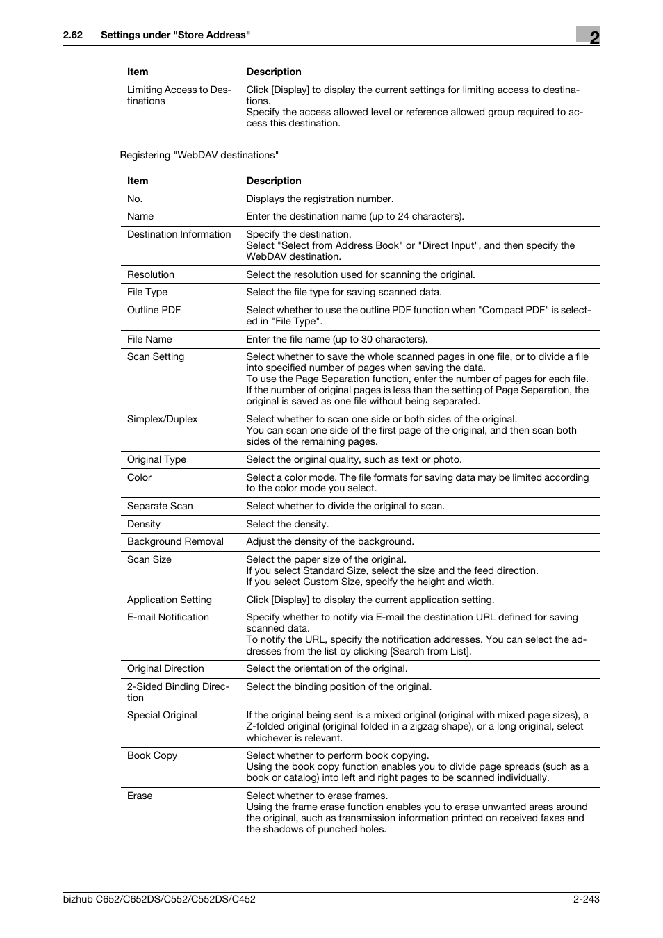 Konica Minolta BIZHUB C652DS User Manual | Page 261 / 343