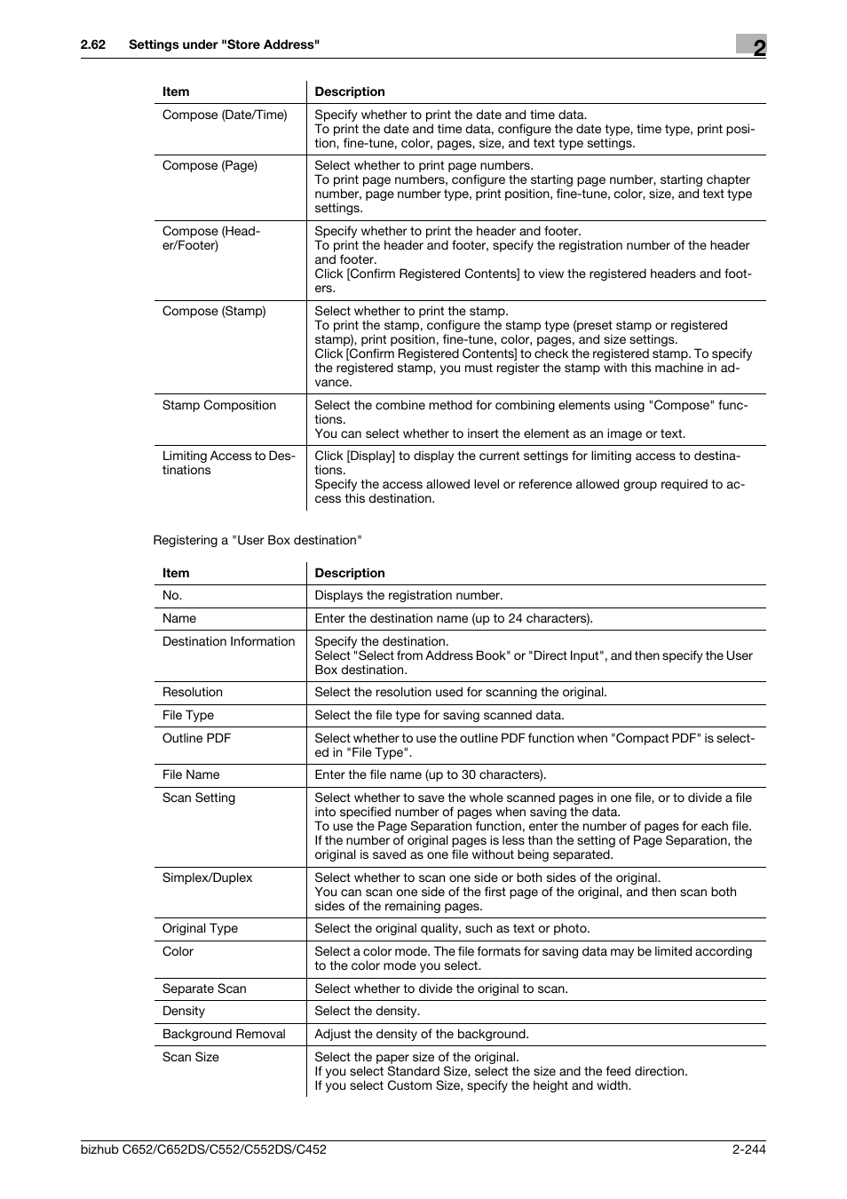 Konica Minolta BIZHUB C652DS User Manual | Page 262 / 343