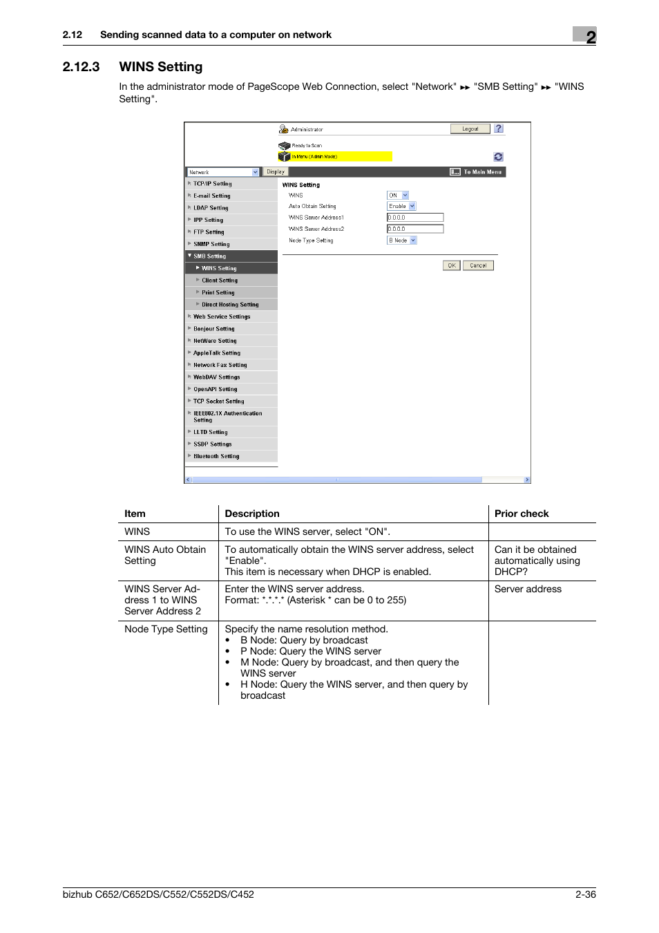 3 wins setting, Wins setting -36, Wins setting | Konica Minolta BIZHUB C652DS User Manual | Page 54 / 343
