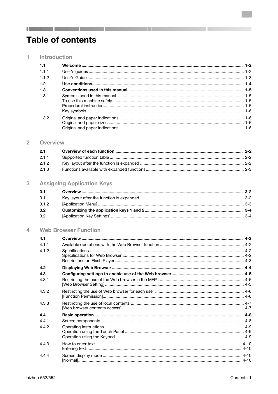 Konica Minolta bizhub 652 User Manual | Page 2 / 112