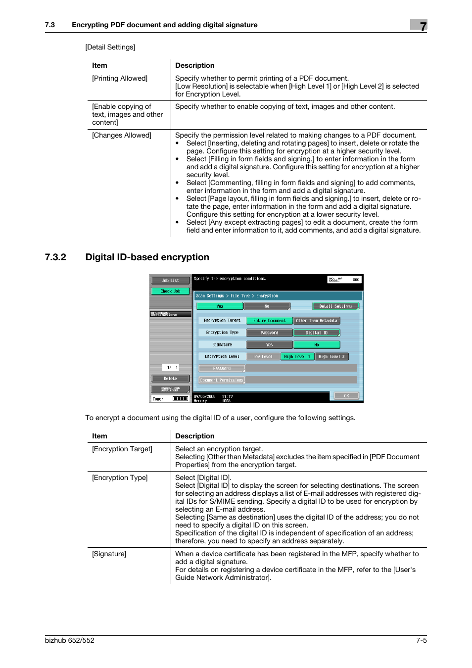 2 digital id-based encryption, Digital id-based encryption -5 | Konica Minolta bizhub 652 User Manual | Page 80 / 112