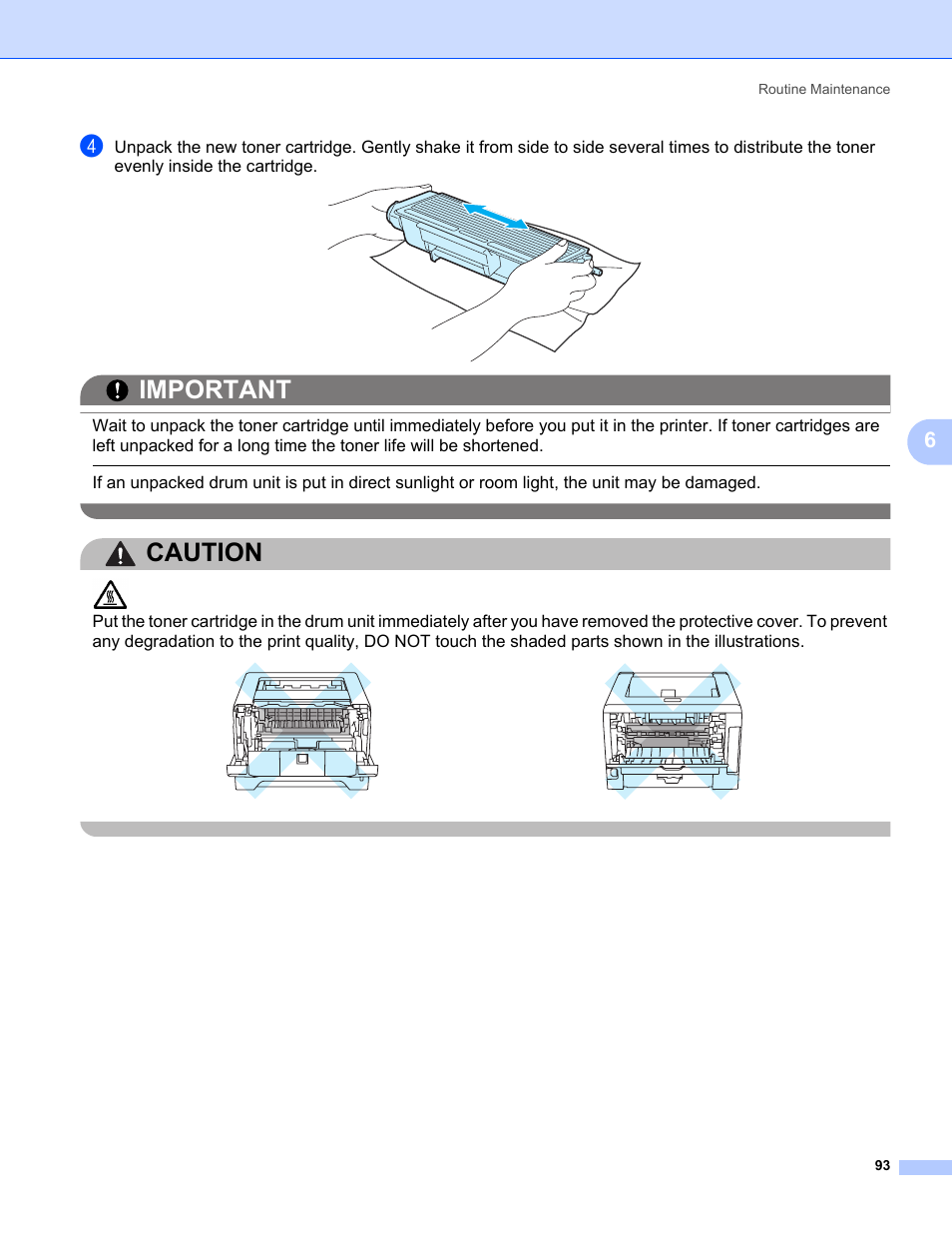Important, Caution | Konica Minolta bizhub 20P User Manual | Page 103 / 161