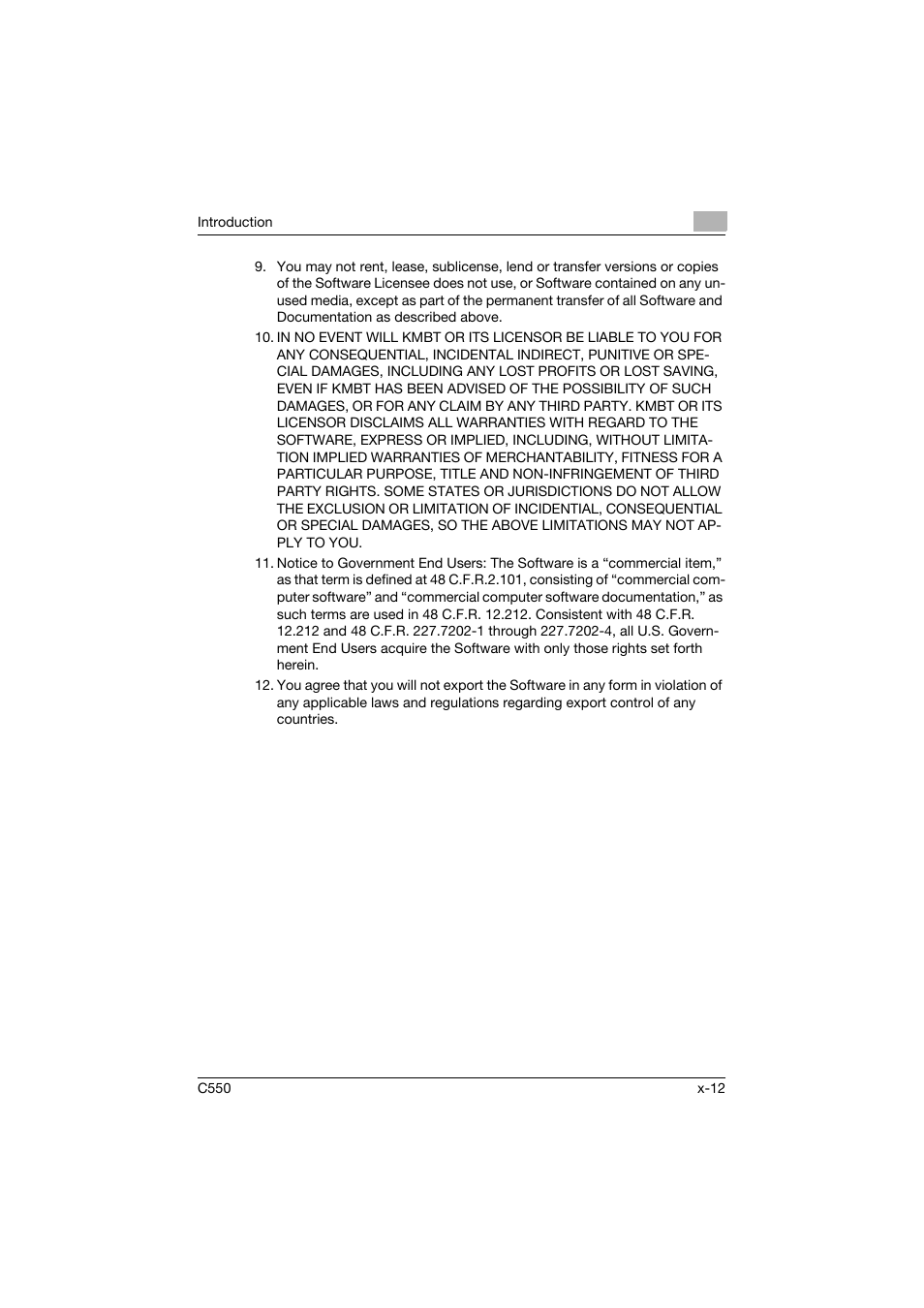Konica Minolta bizhub C550 User Manual | Page 13 / 427