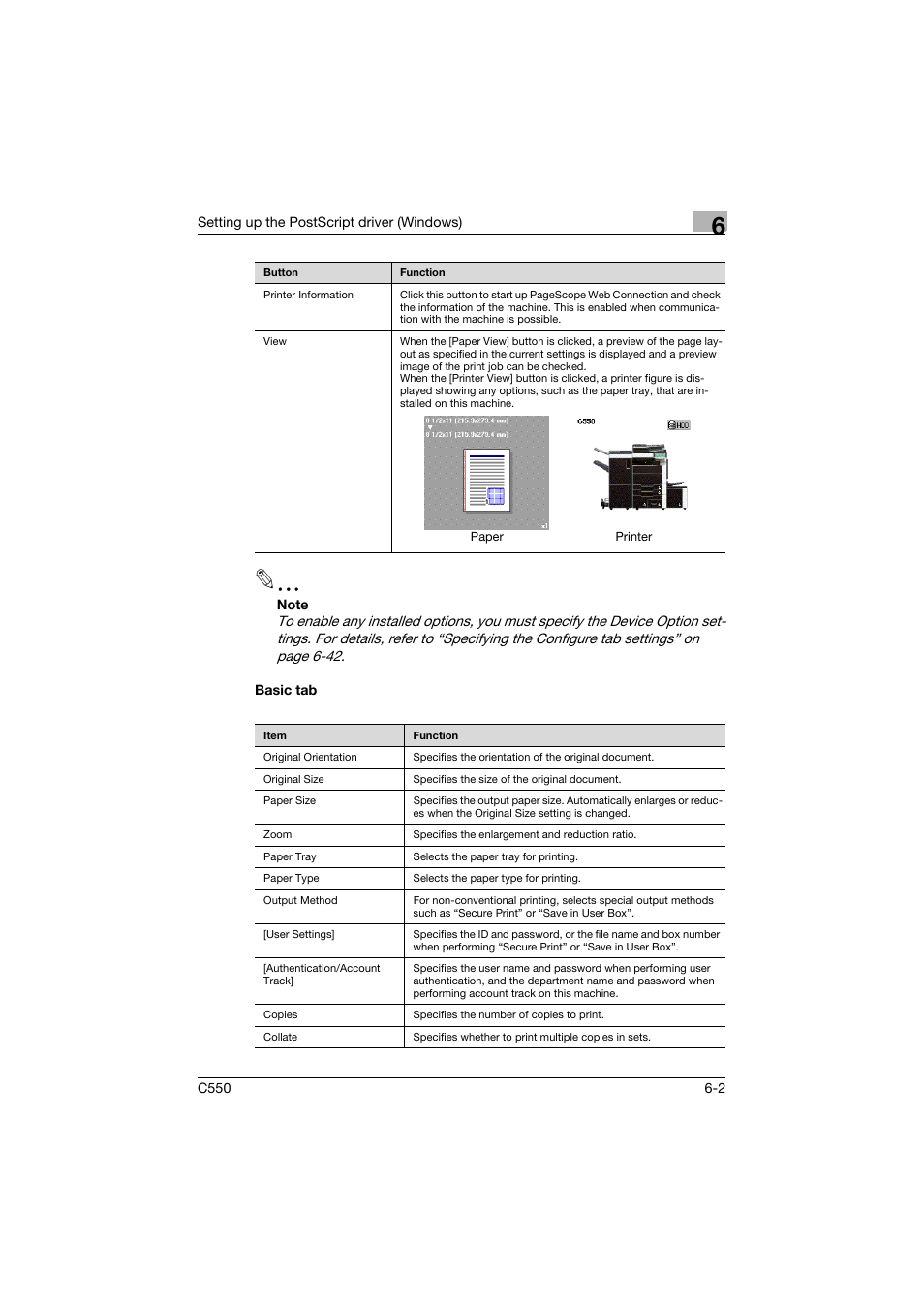 Basic tab, Basic tab -2 | Konica Minolta bizhub C550 User Manual | Page 197 / 427