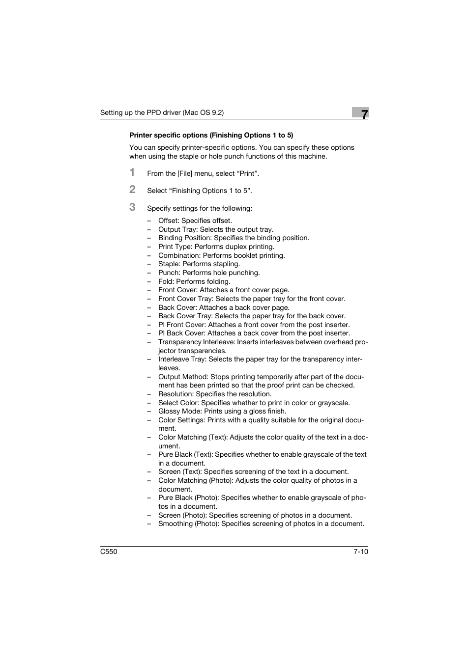 Konica Minolta bizhub C550 User Manual | Page 258 / 427
