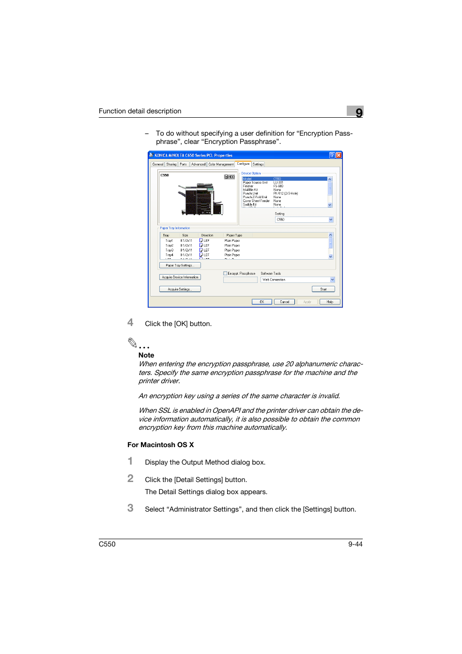 For macintosh os x, For macintosh os x -44 | Konica Minolta bizhub C550 User Manual | Page 343 / 427