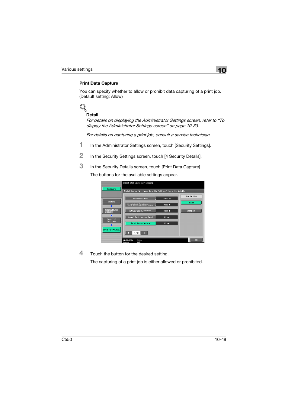 Print data capture, Print data capture -48 | Konica Minolta bizhub C550 User Manual | Page 401 / 427
