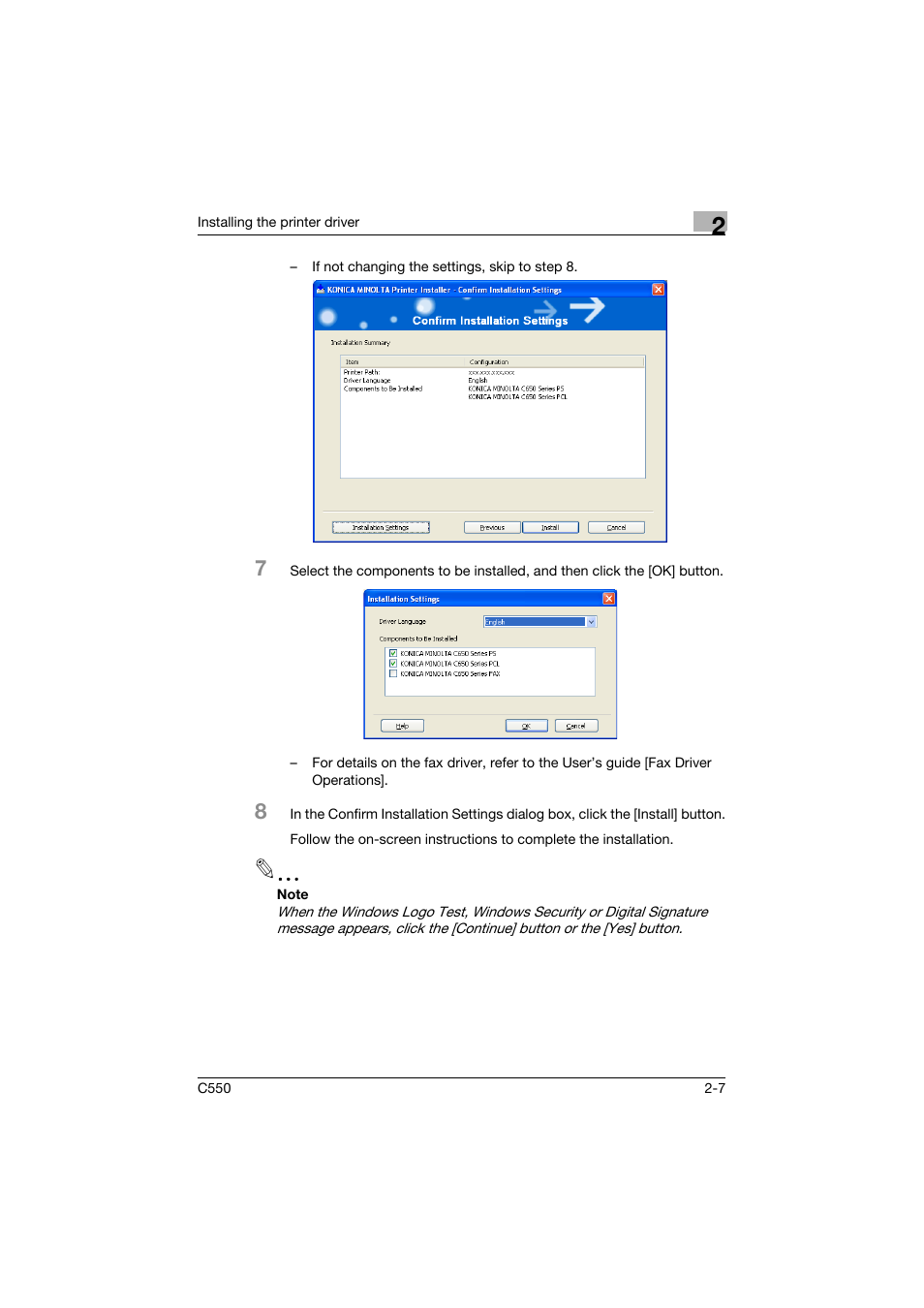 Konica Minolta bizhub C550 User Manual | Page 51 / 427