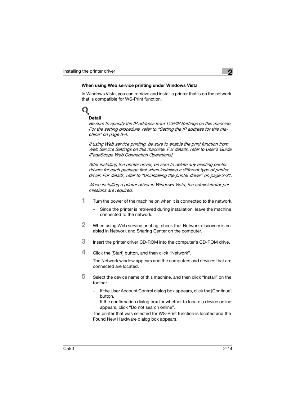 Konica Minolta bizhub C550 User Manual | Page 58 / 427
