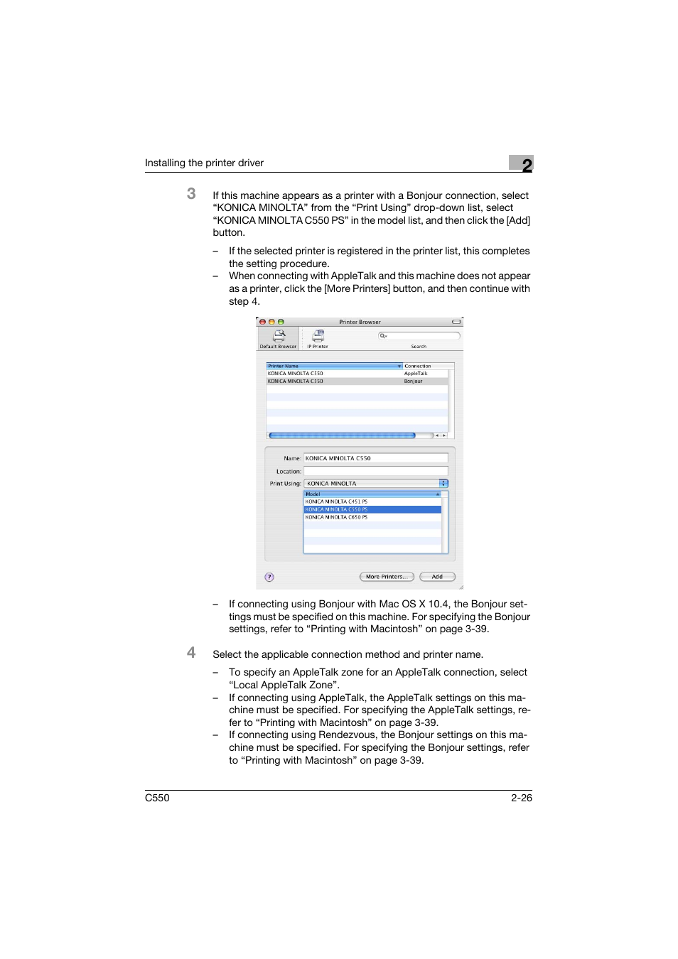Konica Minolta bizhub C550 User Manual | Page 70 / 427