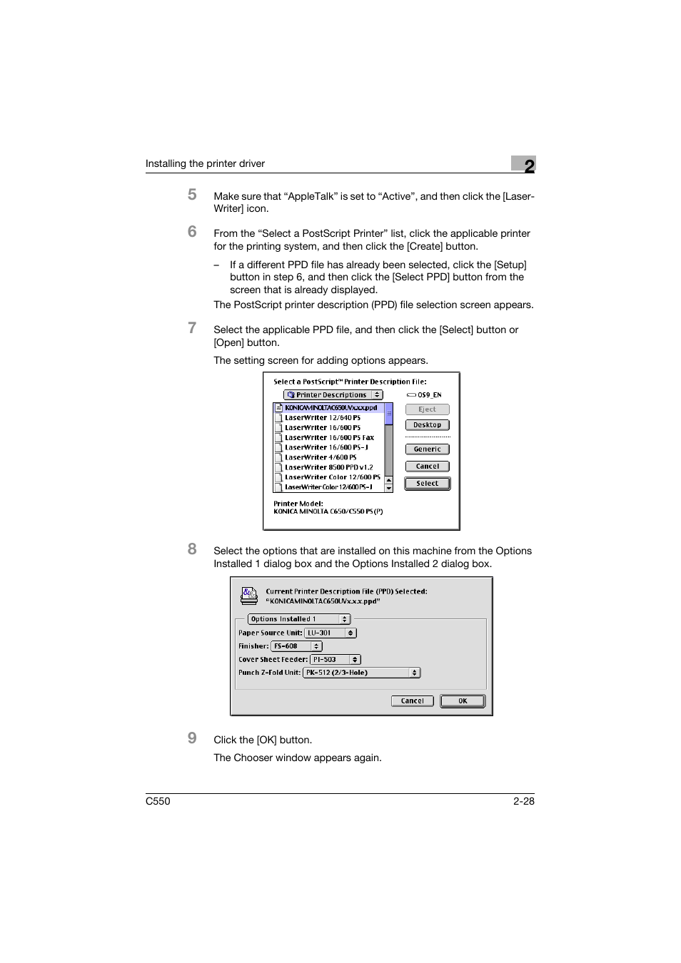 Konica Minolta bizhub C550 User Manual | Page 72 / 427