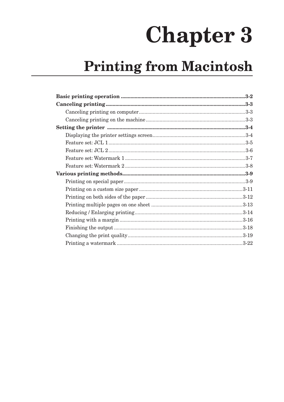 Chapter 3, Printing from macintosh, Chapter 3 printing from macintosh | Konica Minolta bizhub 25e User Manual | Page 68 / 120