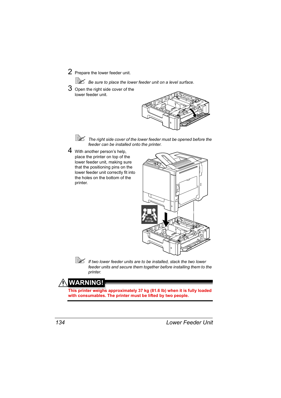 Warning | Konica Minolta Magicolor 5430 User Manual | Page 142 / 152
