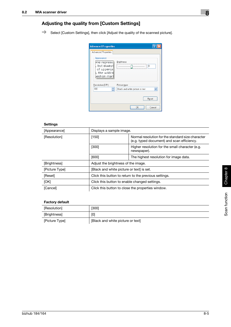Adjusting the quality from [custom settings, Adjusting the quality from [custom settings] -5 | Konica Minolta bizhub 184 User Manual | Page 78 / 124
