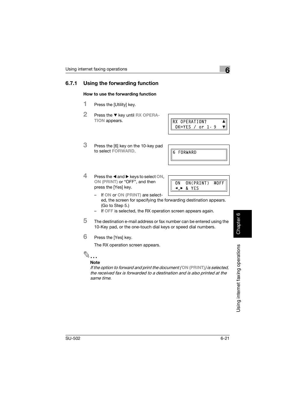 1 using the forwarding function, How to use the forwarding function | Konica Minolta bizhub 160 User Manual | Page 136 / 156