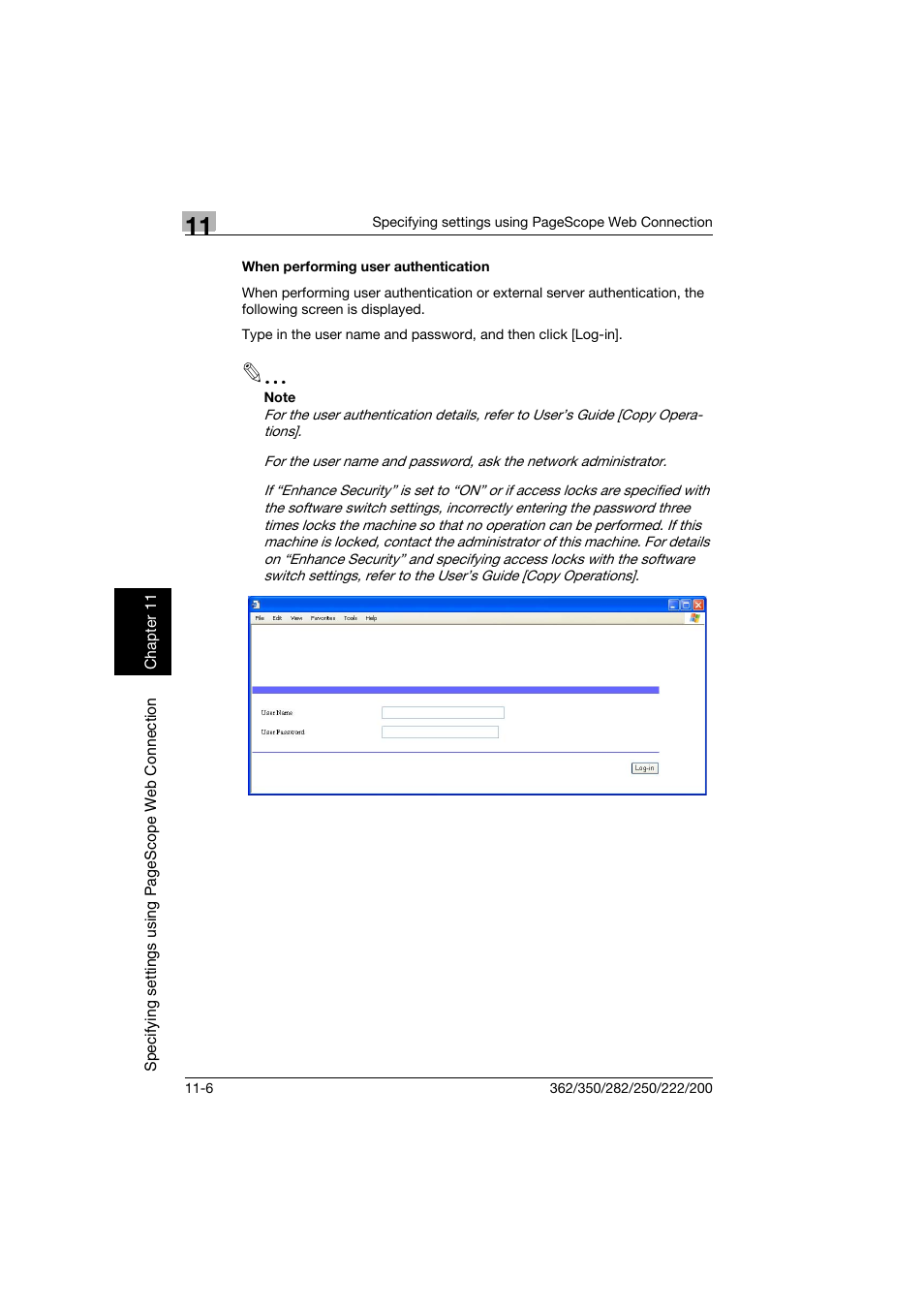 When performing user authentication, When performing user authentication -6 | Konica Minolta bizhub 222 User Manual | Page 289 / 366