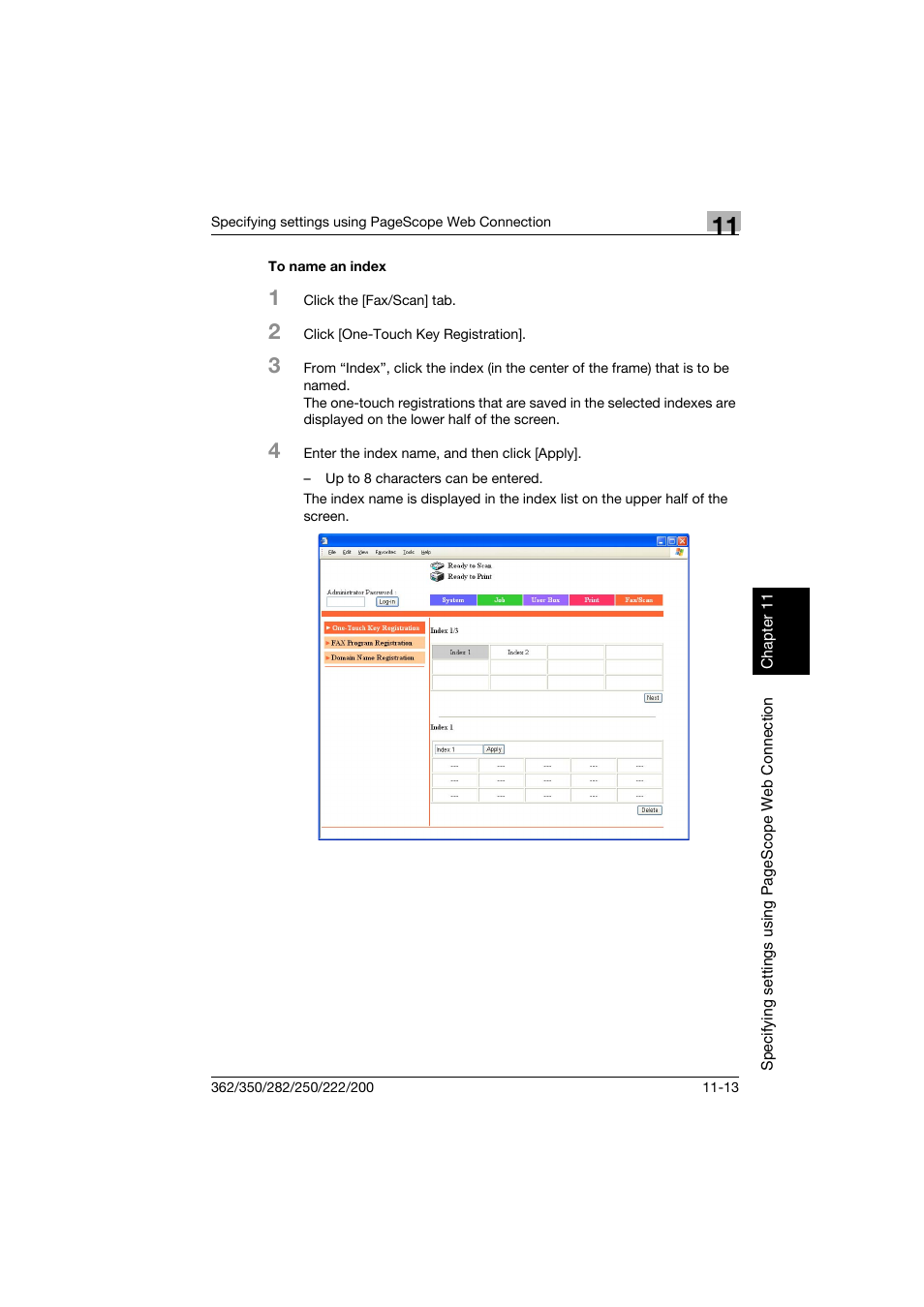 To name an index, To name an index -13 | Konica Minolta bizhub 222 User Manual | Page 296 / 366