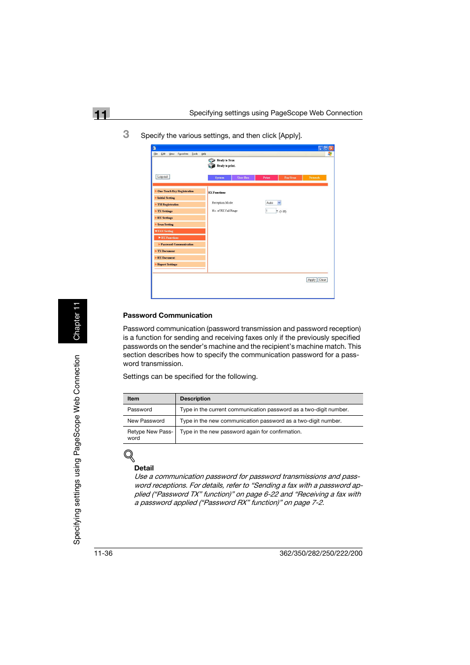Password communication, Password communication -36 | Konica Minolta bizhub 222 User Manual | Page 319 / 366