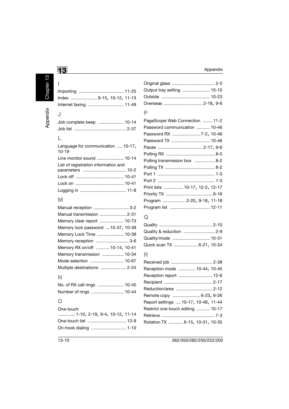 I to r | Konica Minolta bizhub 222 User Manual | Page 361 / 366