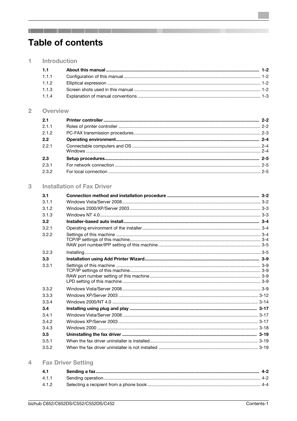 Konica Minolta BIZHUB C652DS User Manual | Page 2 / 73