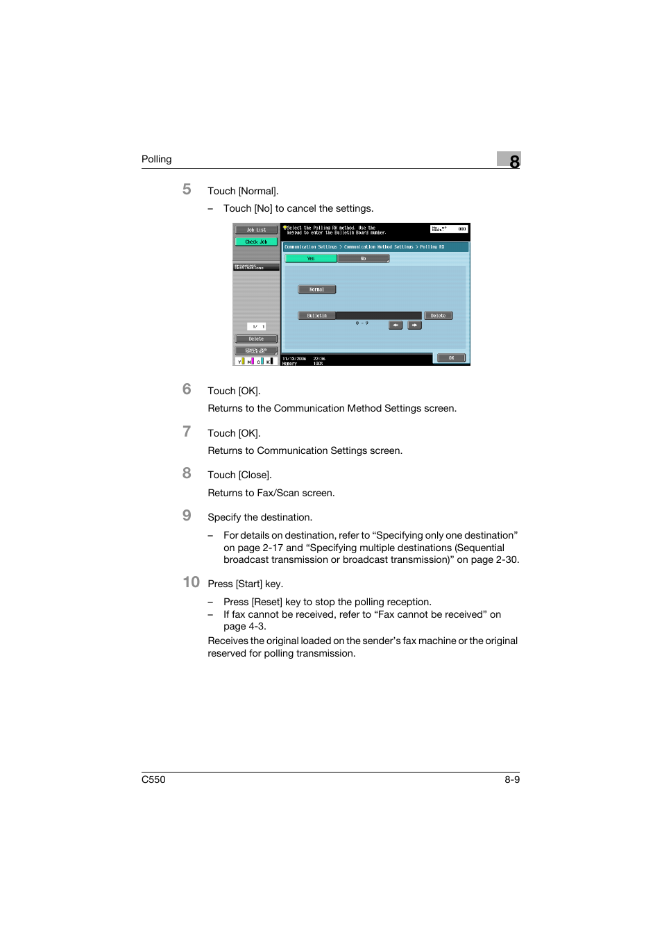 Konica Minolta bizhub C550 User Manual | Page 252 / 491