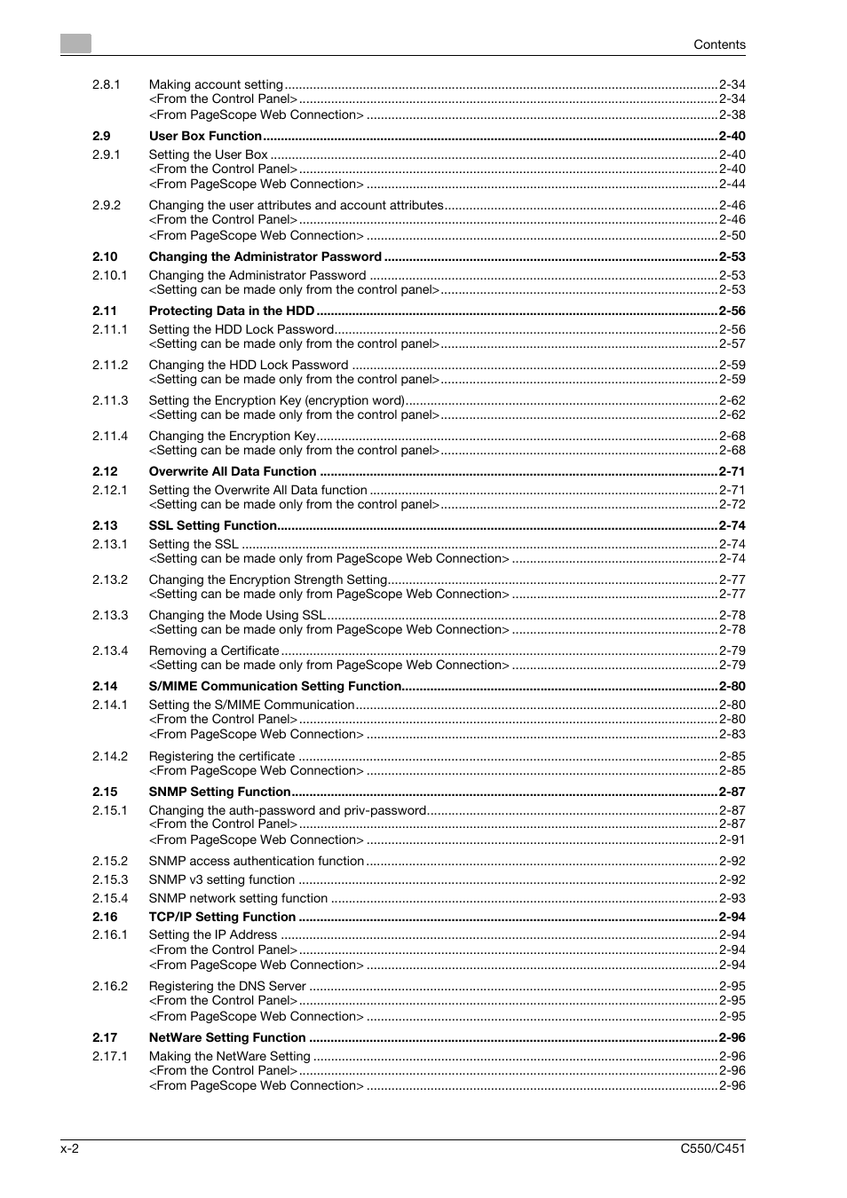 Konica Minolta bizhub C451 User Manual | Page 3 / 192