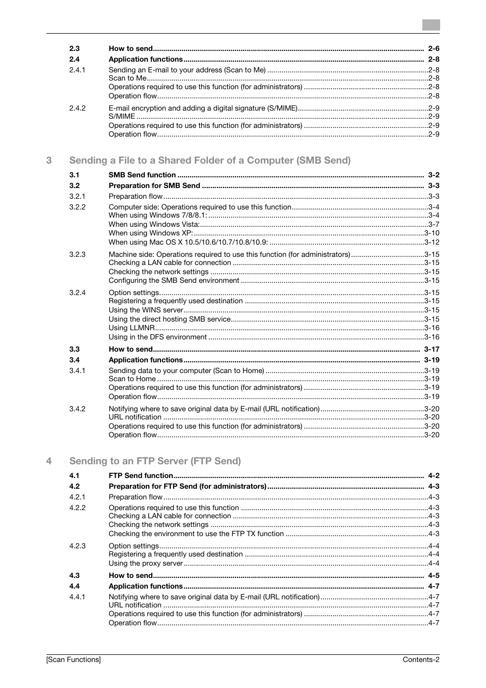 4sending to an ftp server (ftp send) | Konica Minolta bizhub C3850 User Manual | Page 3 / 105