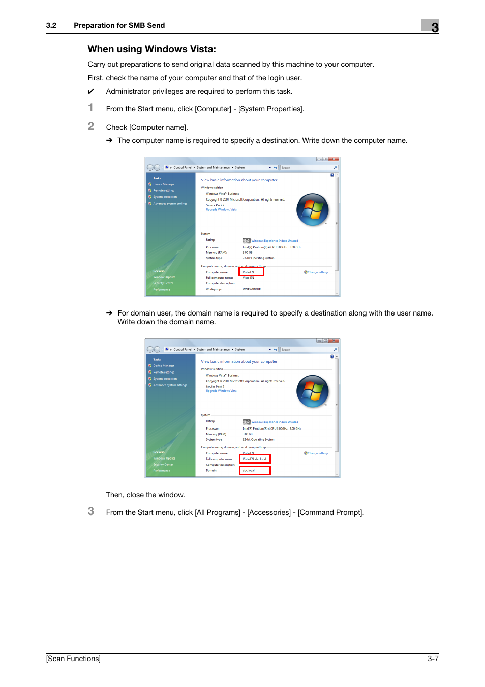 When using windows vista, When using windows vista: -7 | Konica Minolta bizhub C3850 User Manual | Page 38 / 105